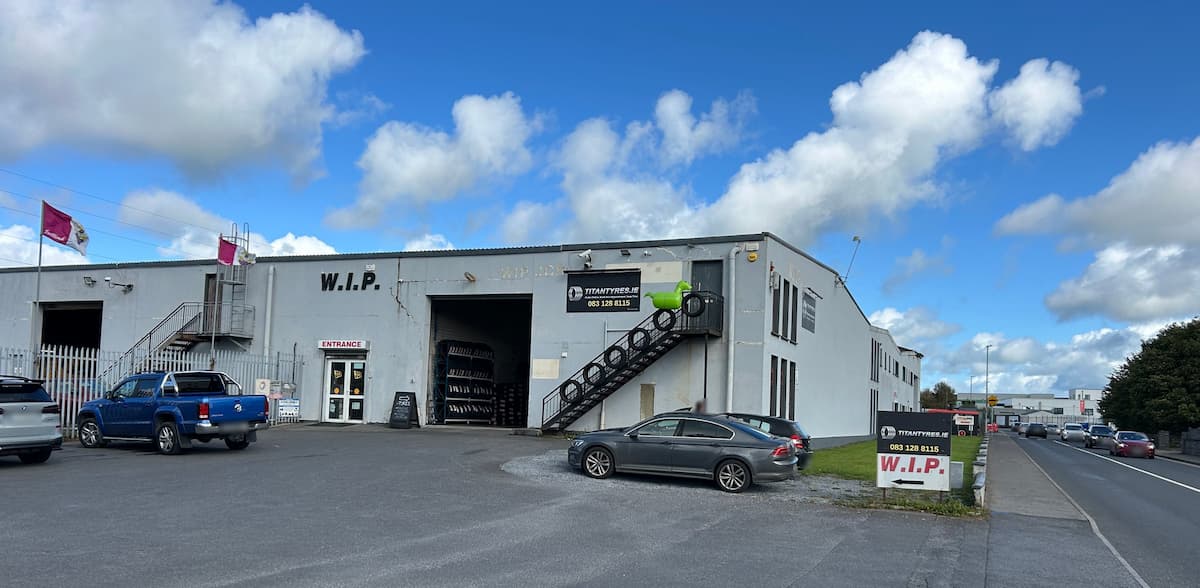 Titan Tyres shop front at Ballybrit Business Park, Ballybrit